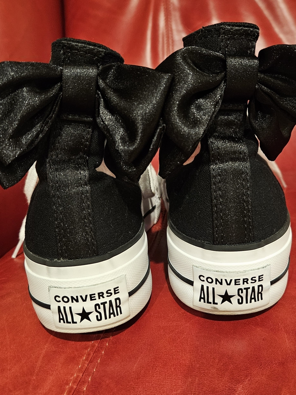 ConverseHigh Top Bow Back Canvas Sneakers - Black